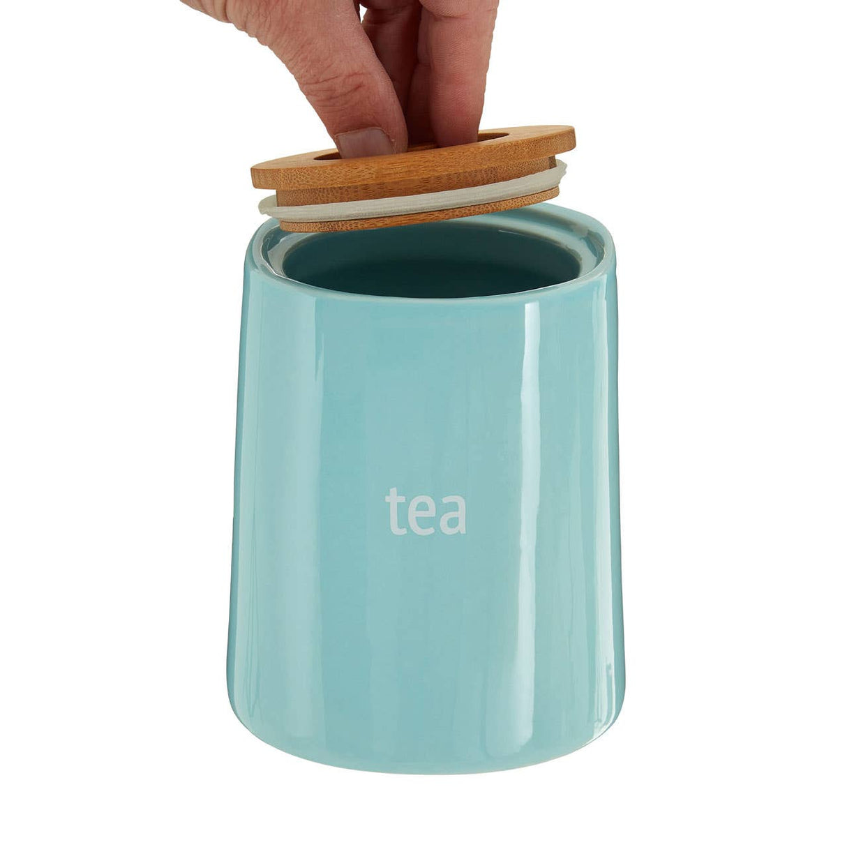 Fletcher Blue Ceramic Tea Canister