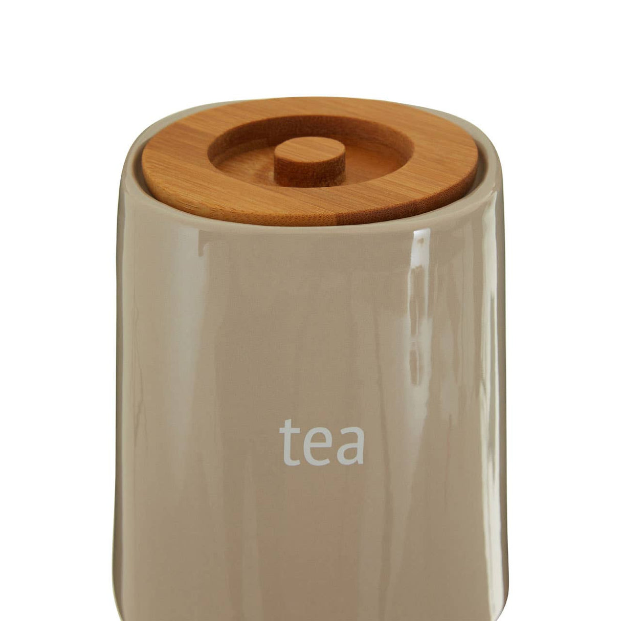 Fletcher Beige Ceramic Tea Canister