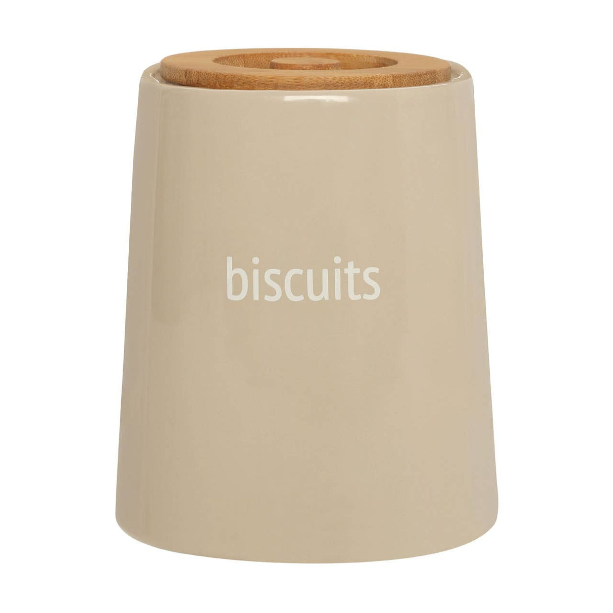 Fletcher Beige Ceramic Biscuit Canister