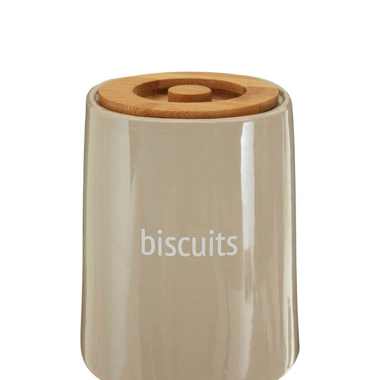 Fletcher Beige Ceramic Biscuit Canister