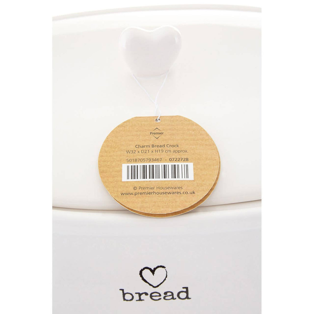 Charm White Bread Crock
