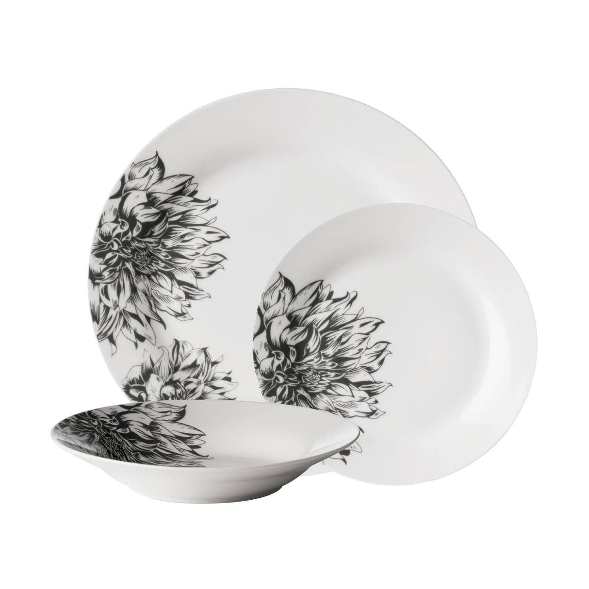 Avie 12Pc Botanic Dinner Set