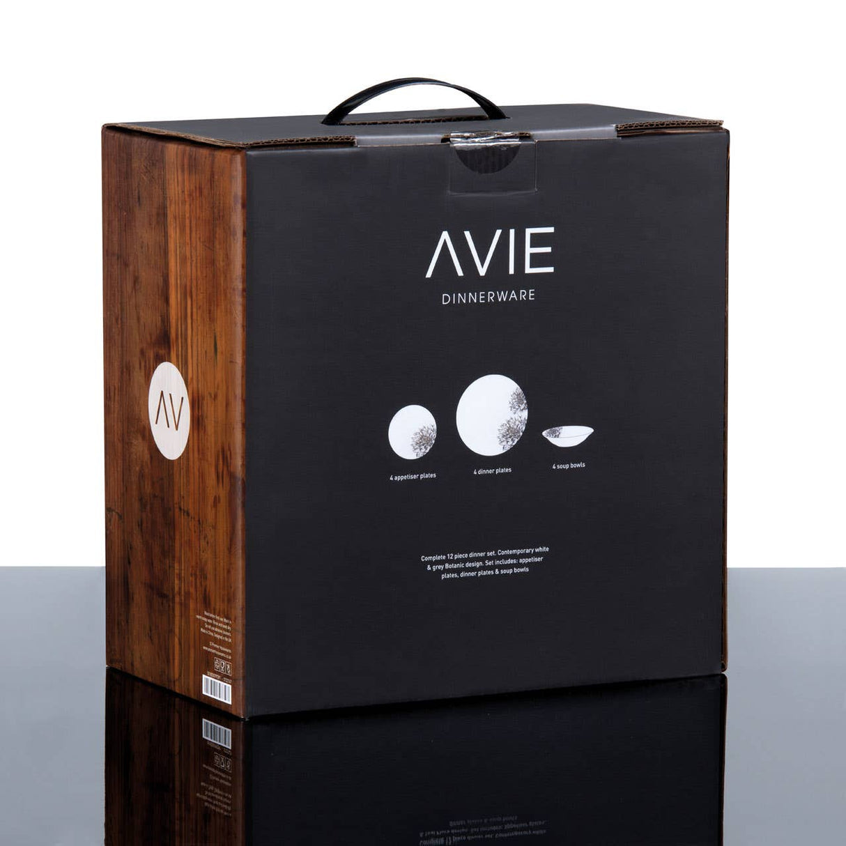 Avie 12Pc Botanic Dinner Set