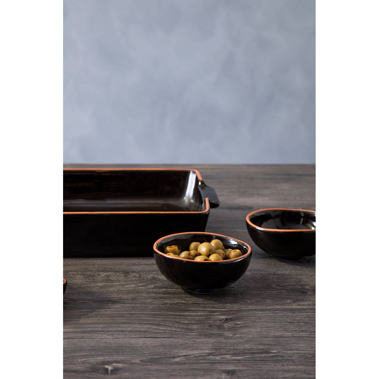Calisto Square Black Glazed Baking Dish