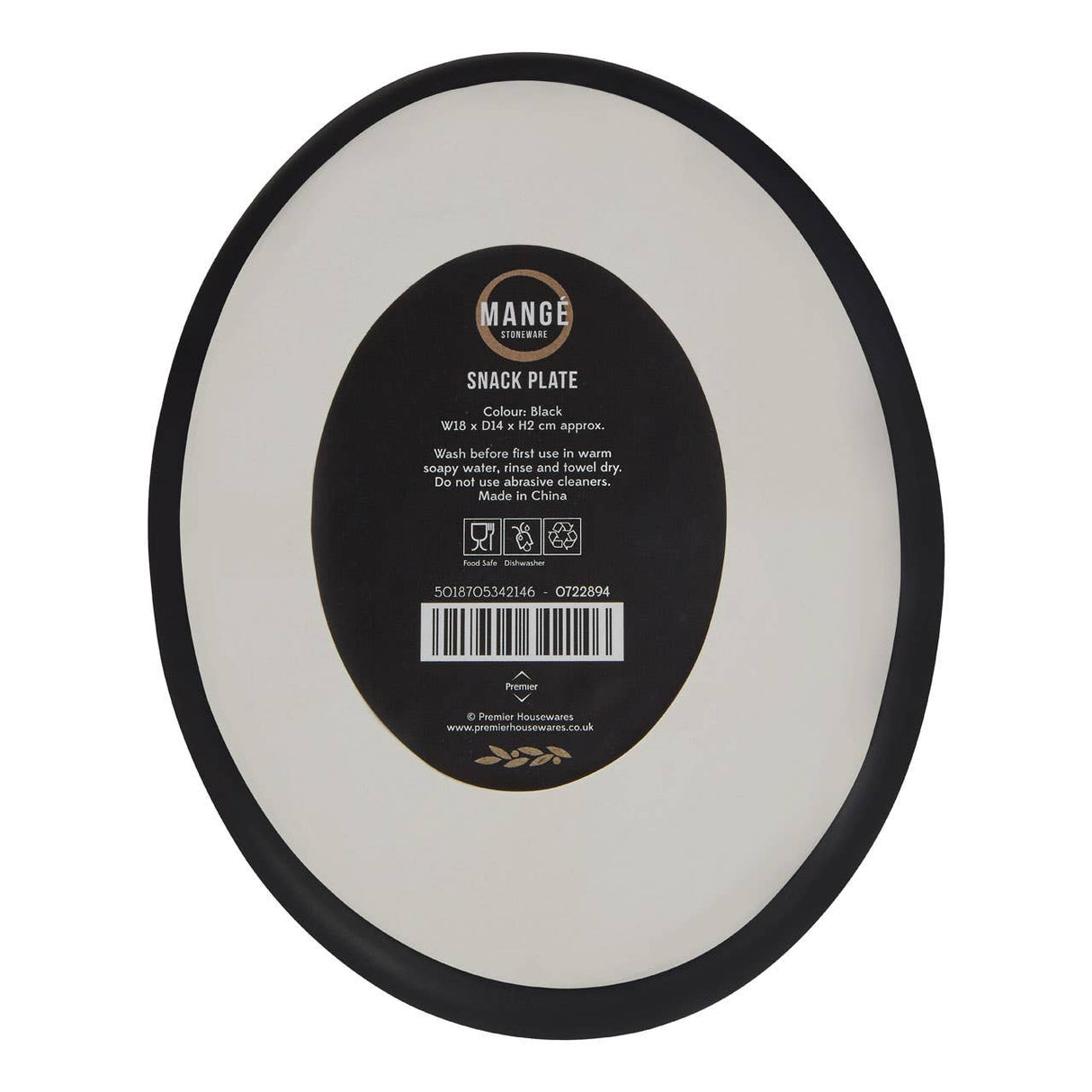 Manga Oval Snack Plate
