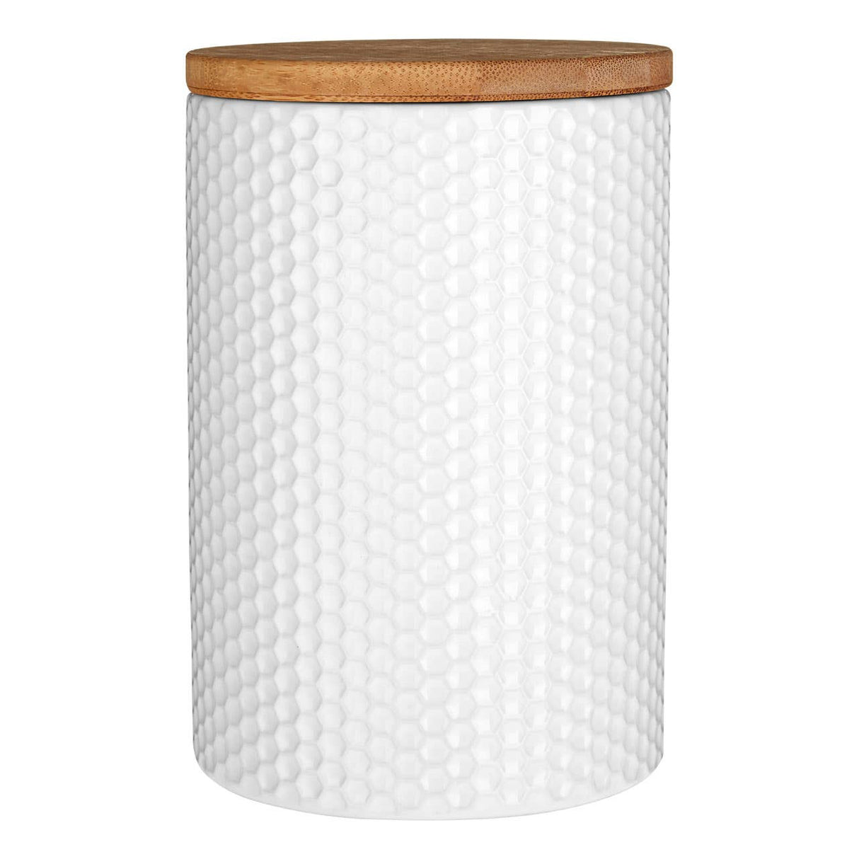 Geome White Hex Canister