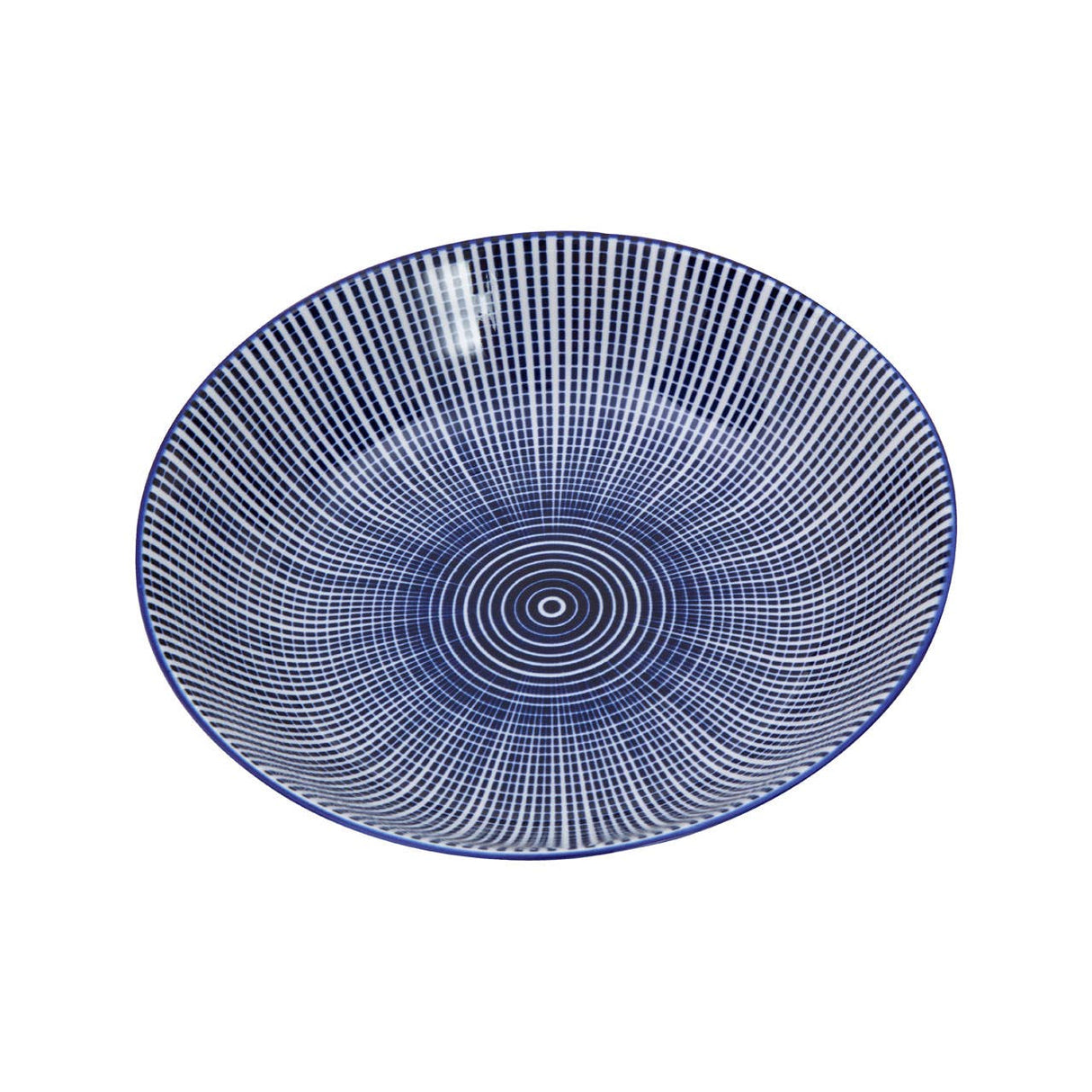 Maya 12 Piece Blue And White Dinner Set