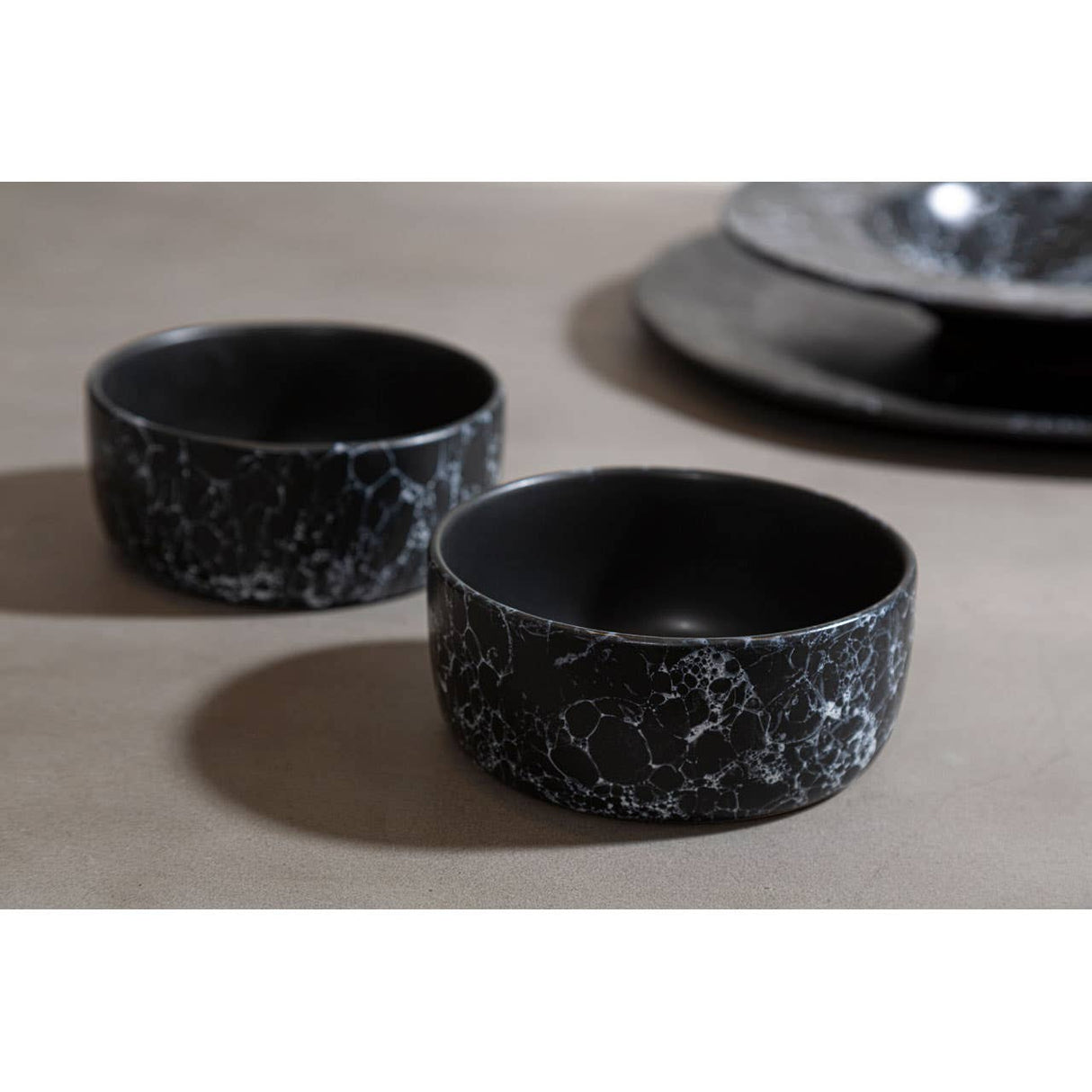 Hygge Black Faux Marble Bowl