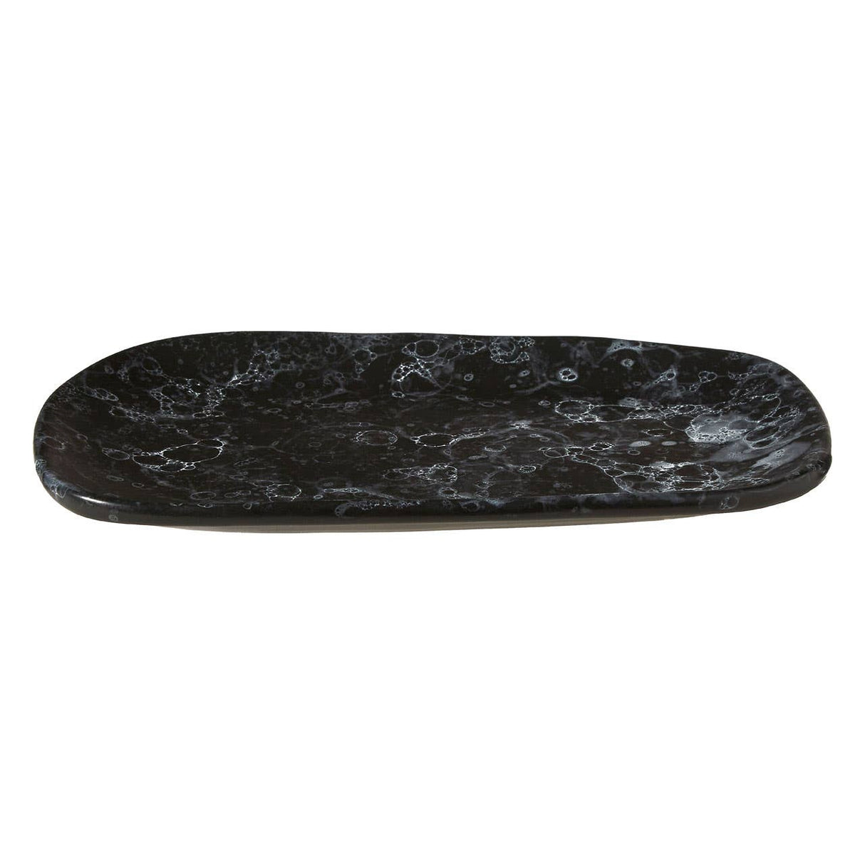 Hygge Small Black Faux Marble Plate
