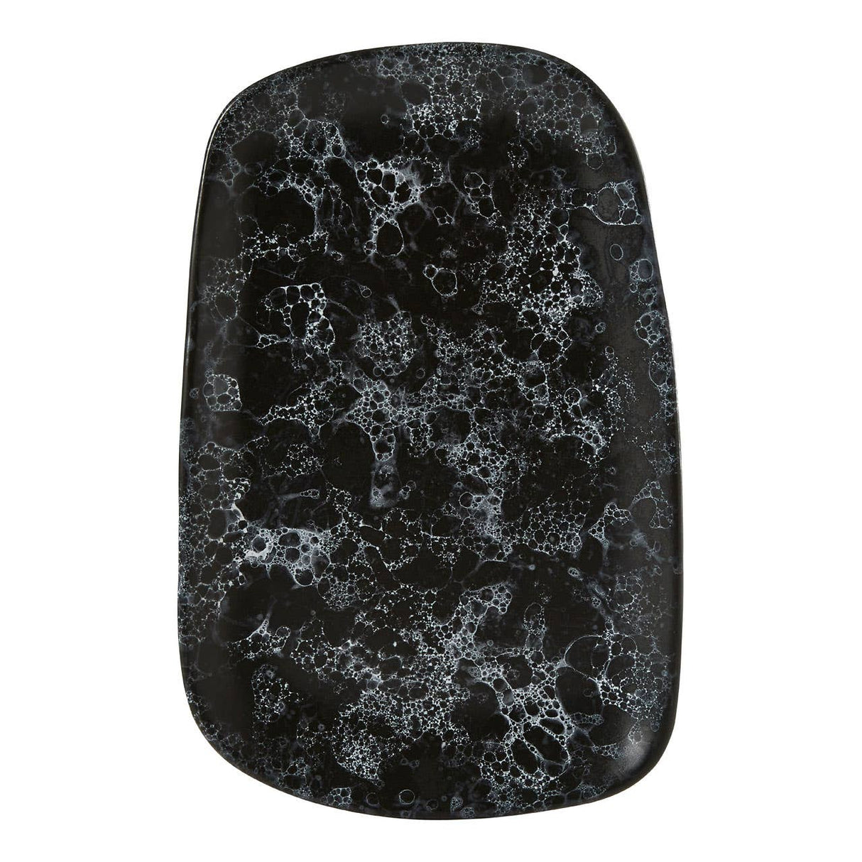 Hygge Large Black Faux Marble Plate