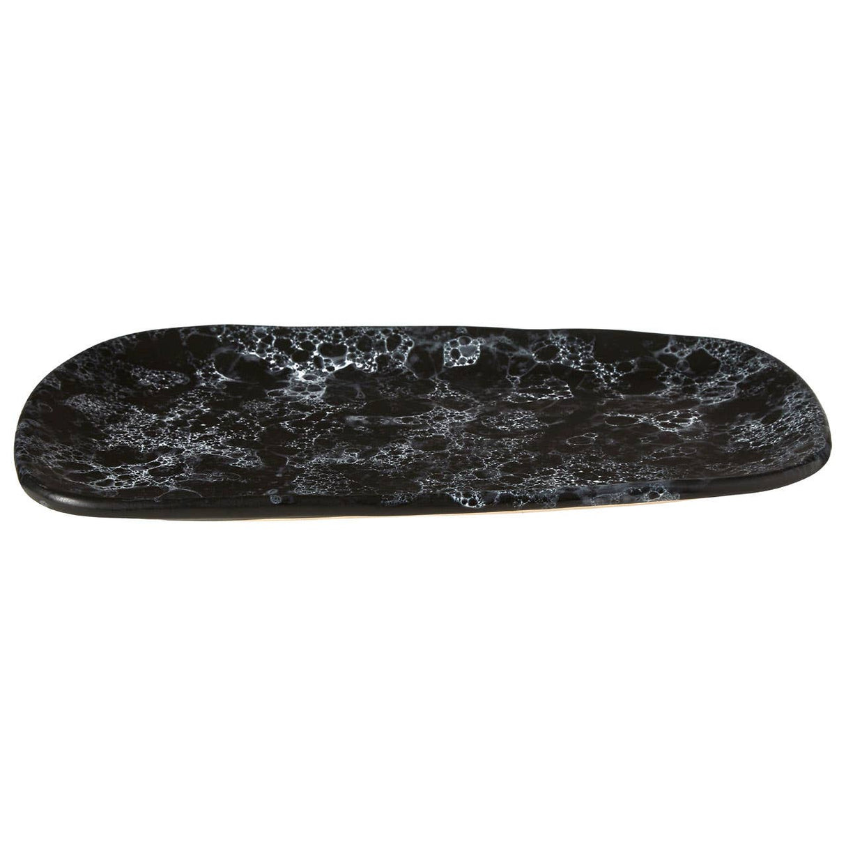 Hygge Large Black Faux Marble Plate
