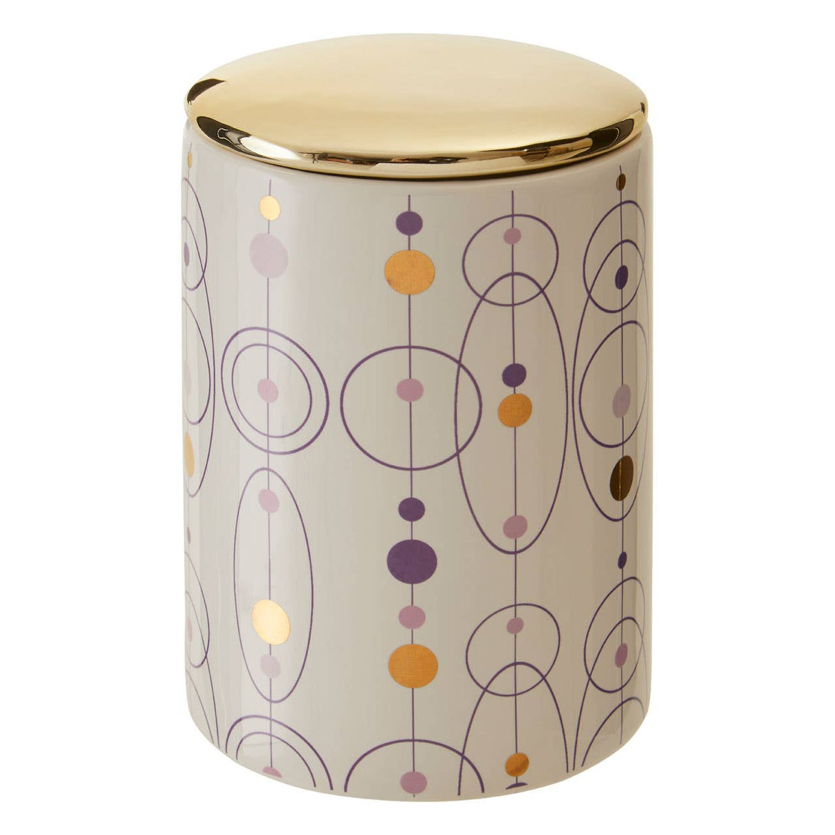 Fenwick Canister with Gold Finish Lid