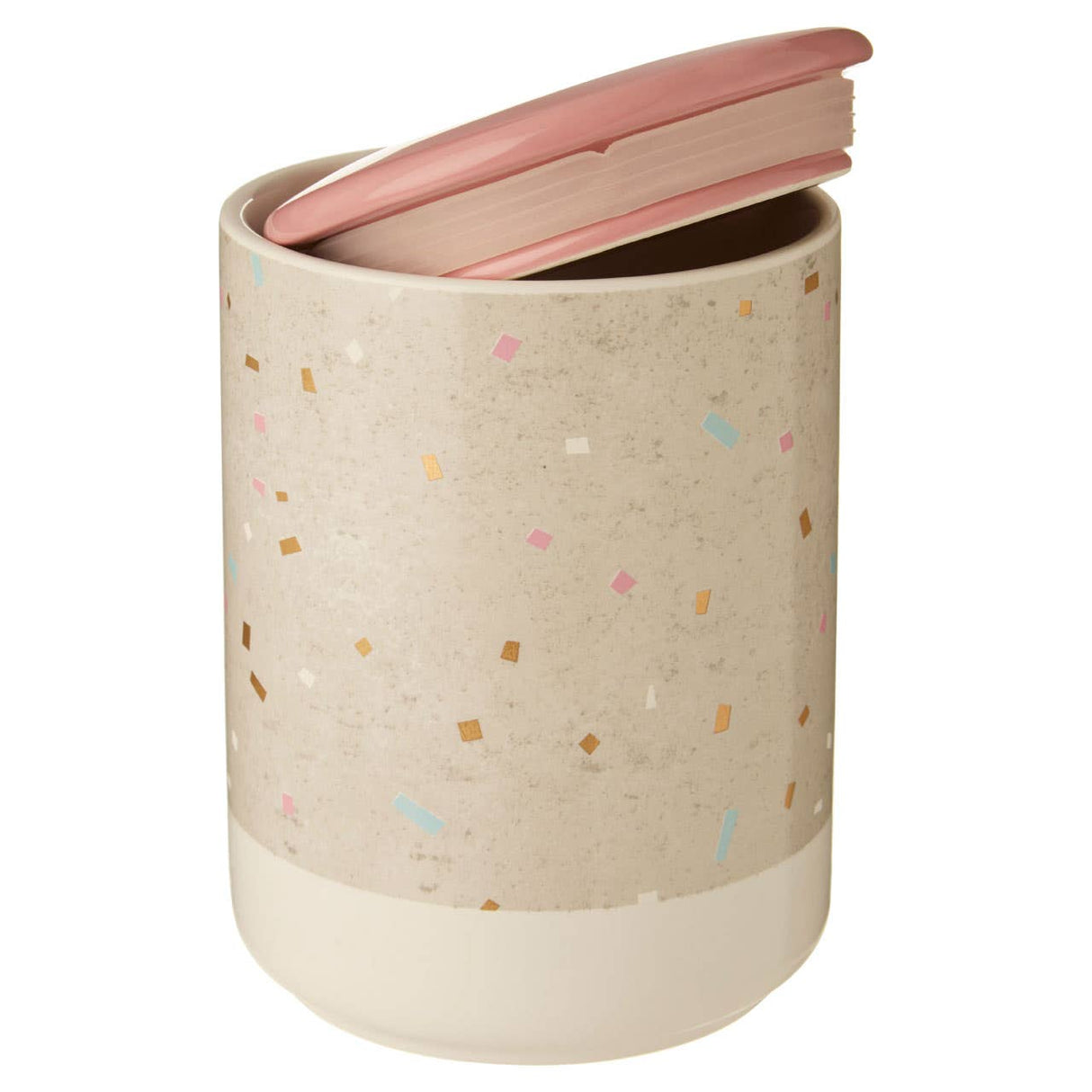 Lozica Large Recycled Grey White Storage Canister