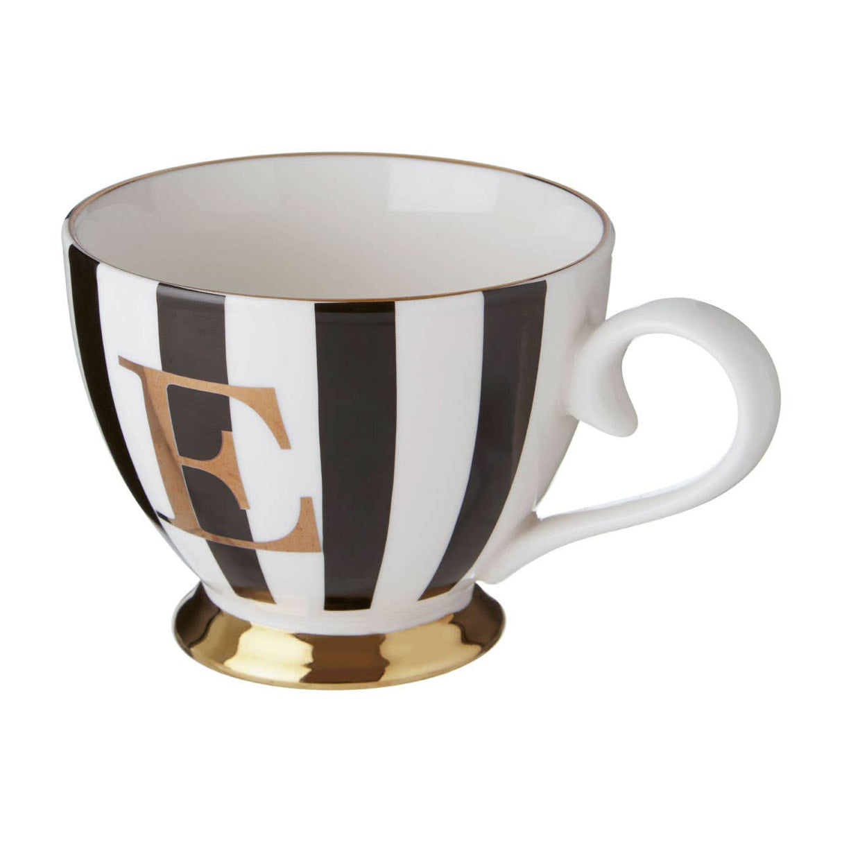 Mimo Duchess E Letter Monogram Mug