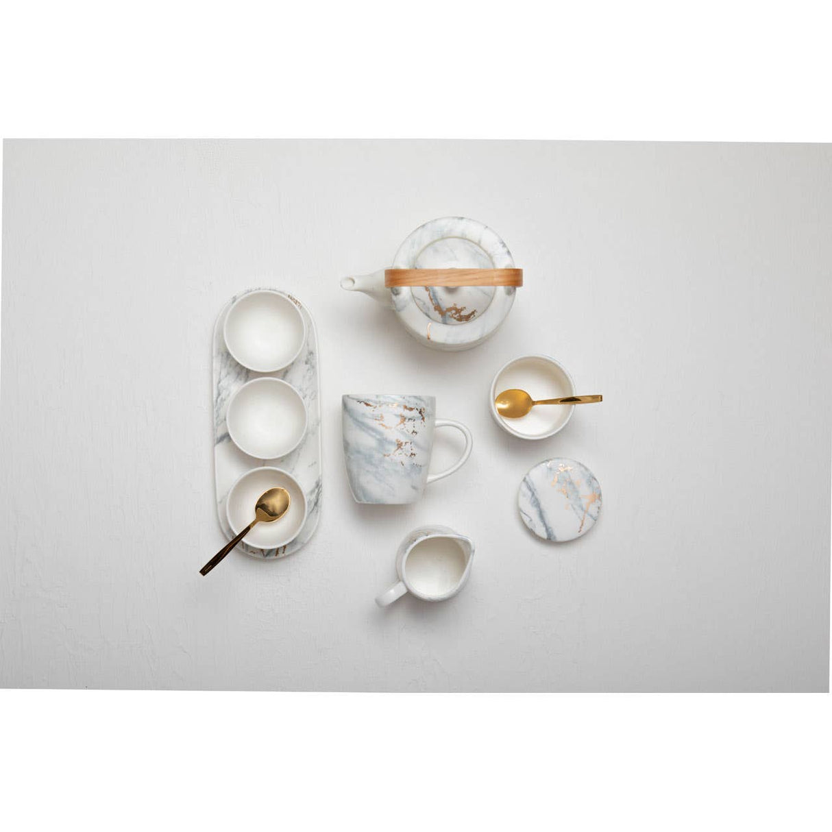 Marble Luxe 4 Piece Tapas Set