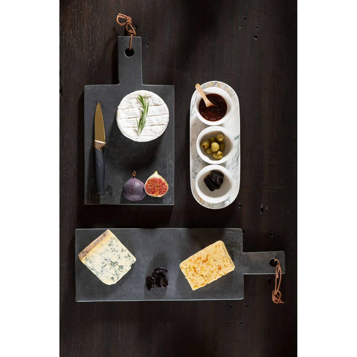 Marble Luxe 4 Piece Tapas Set