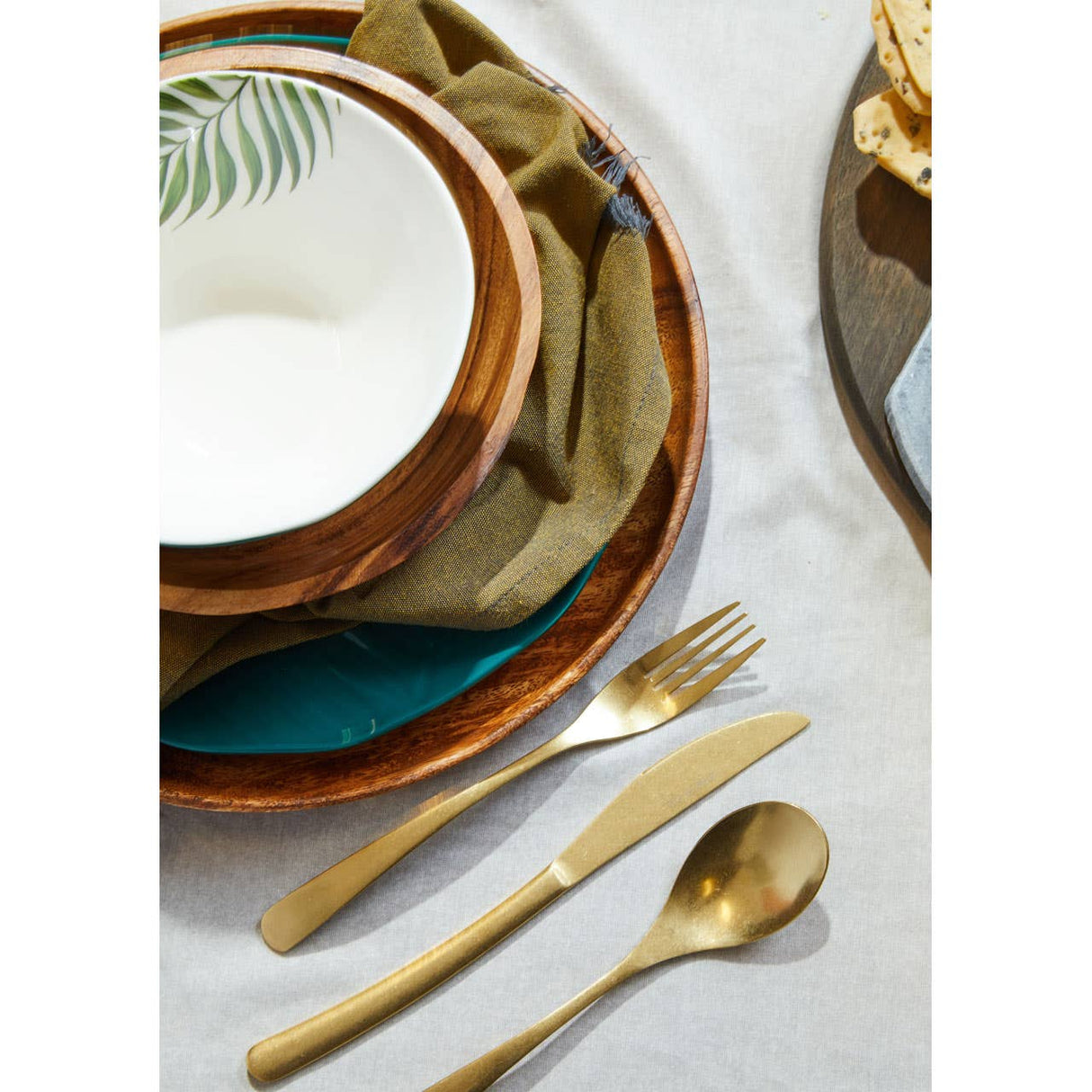 Bali Dark Green Large Salad Bowl