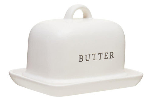 Farmhouse Cream Large Butter Dish