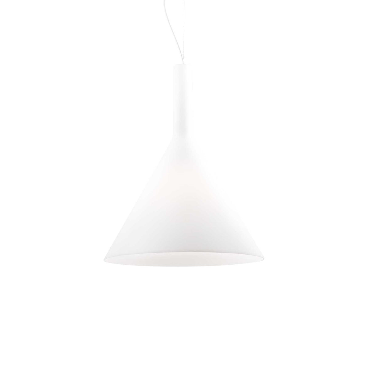 Modern Elegance Large White Pendant Light