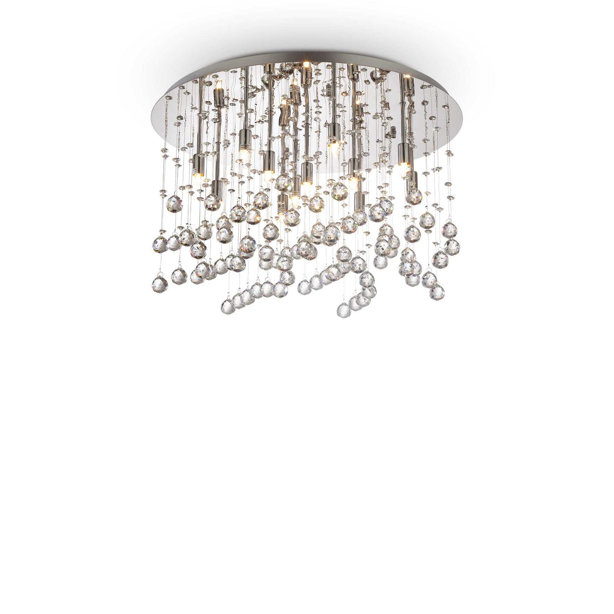 Moonlit Elegance 12-Light Crystal Chandelier