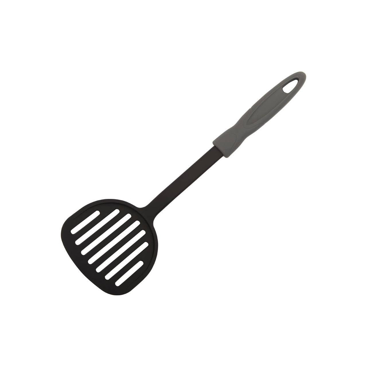 Cordero Black Slotted Turner With Grey Handle