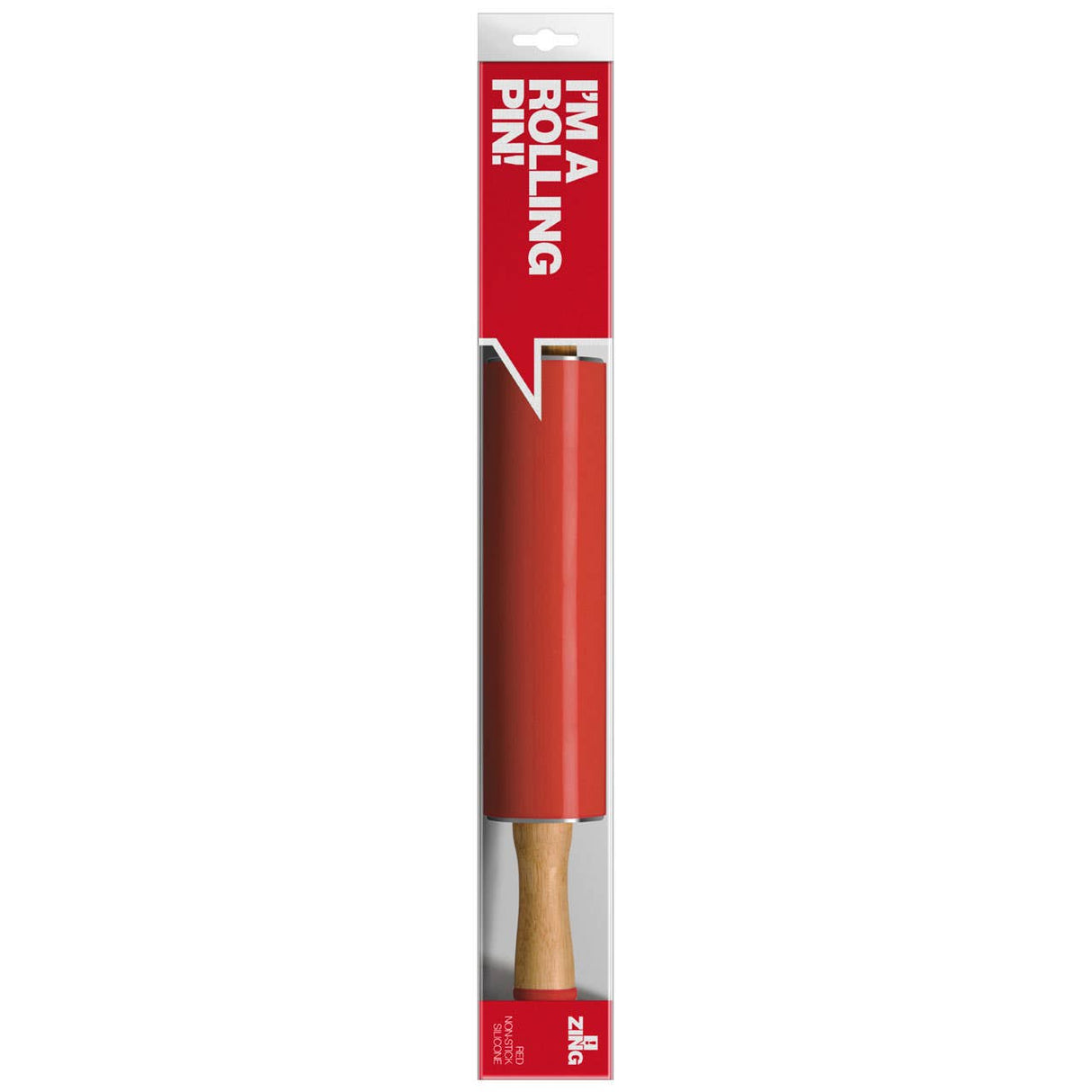 Zing Red Silicone Rolling Pin