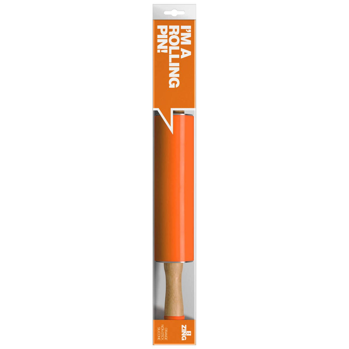 Zing Orange Silicone Rolling Pin