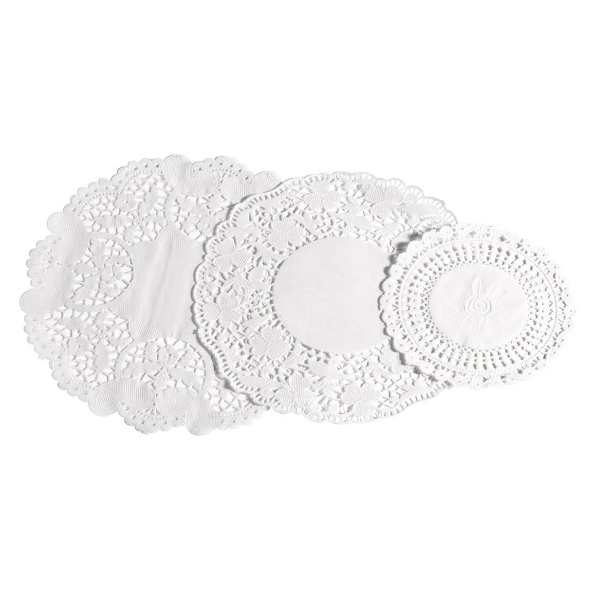 30Pcs White Foil Paper Doilies