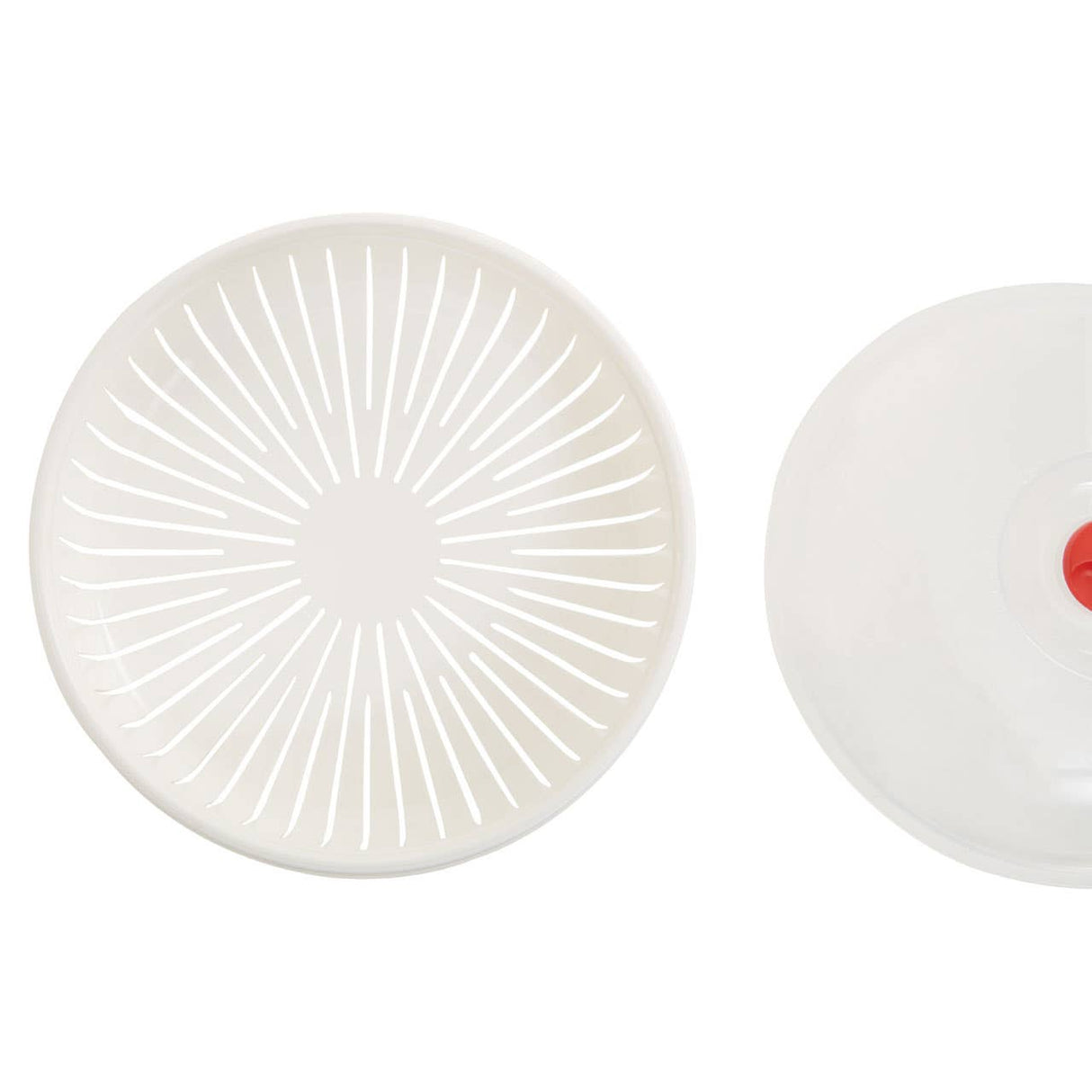 White And Clear Microwave Steamer