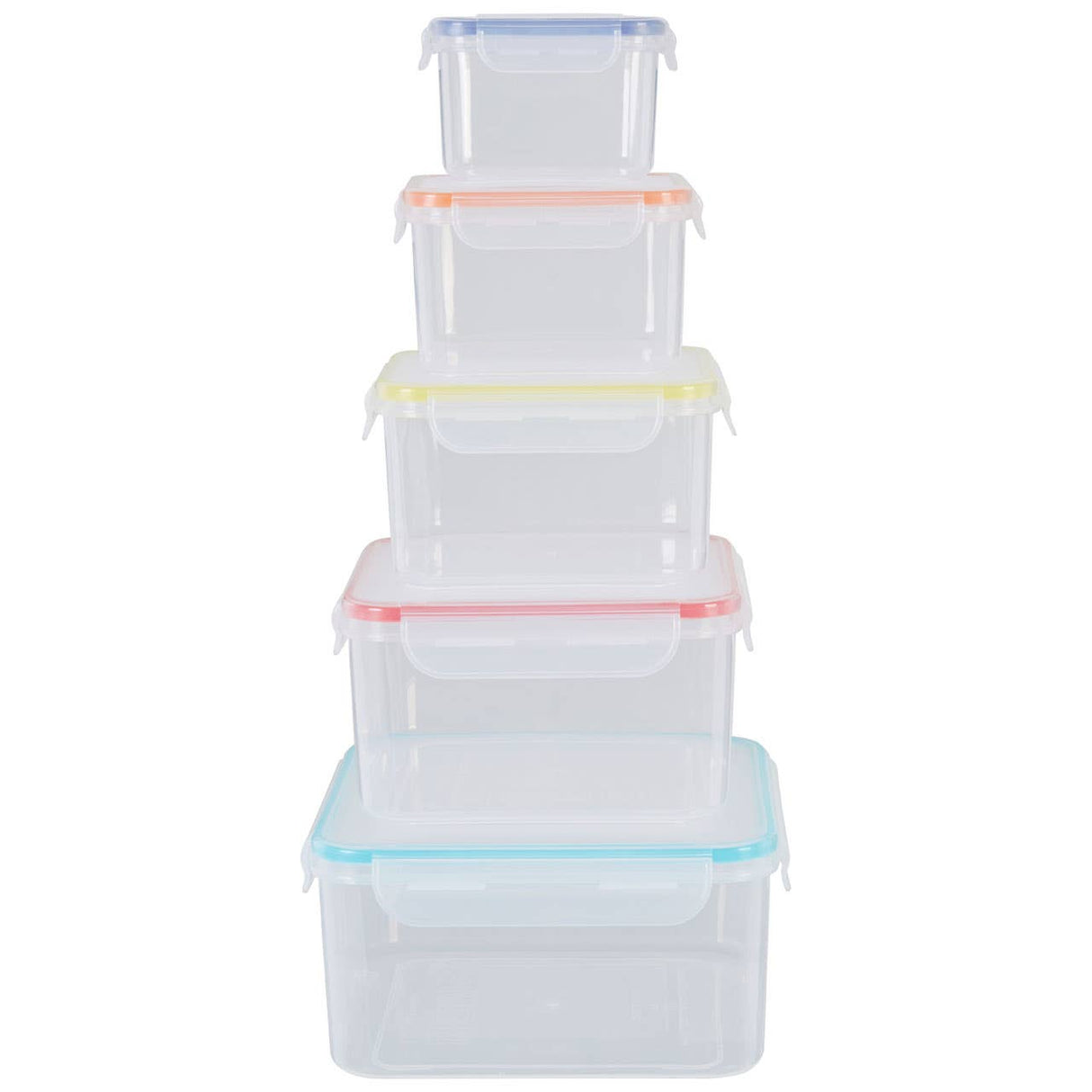 Herrela 5Pc Square Food Containers