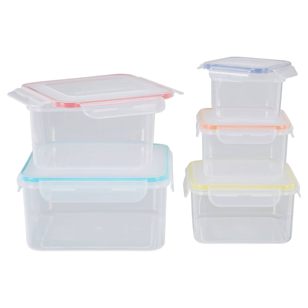 Herrela 5Pc Square Food Containers