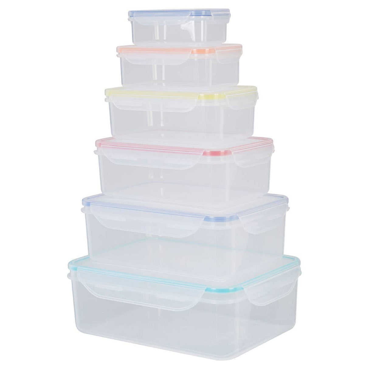 Herrela 6Pc Rectangular Food Containers