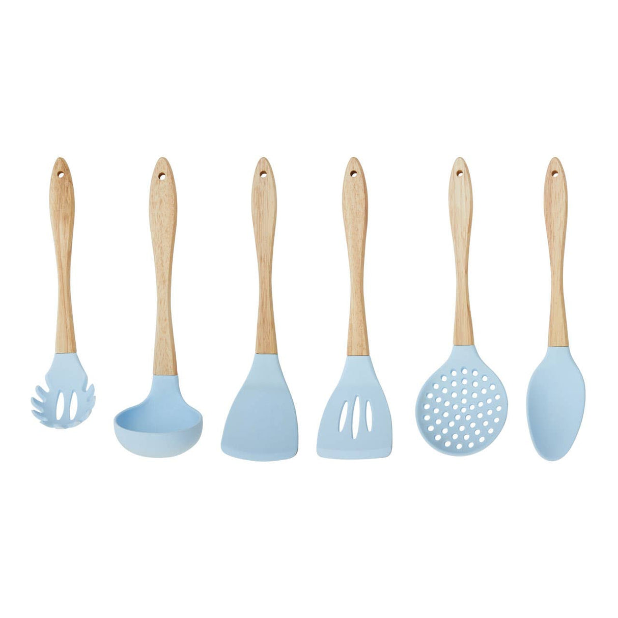 Zing 7Pc Pastel Blue Utensil Set