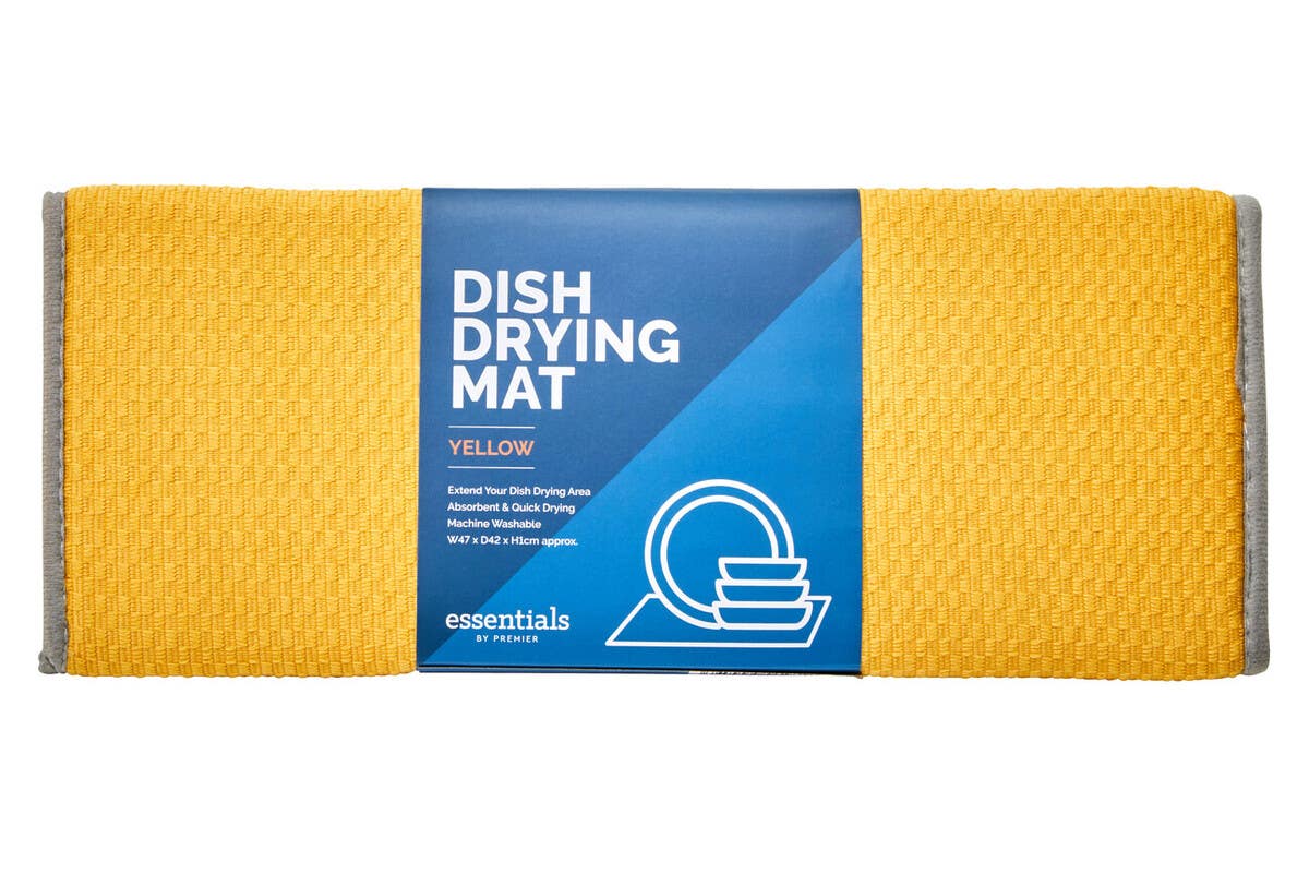 Dish Drying Yellow Mat