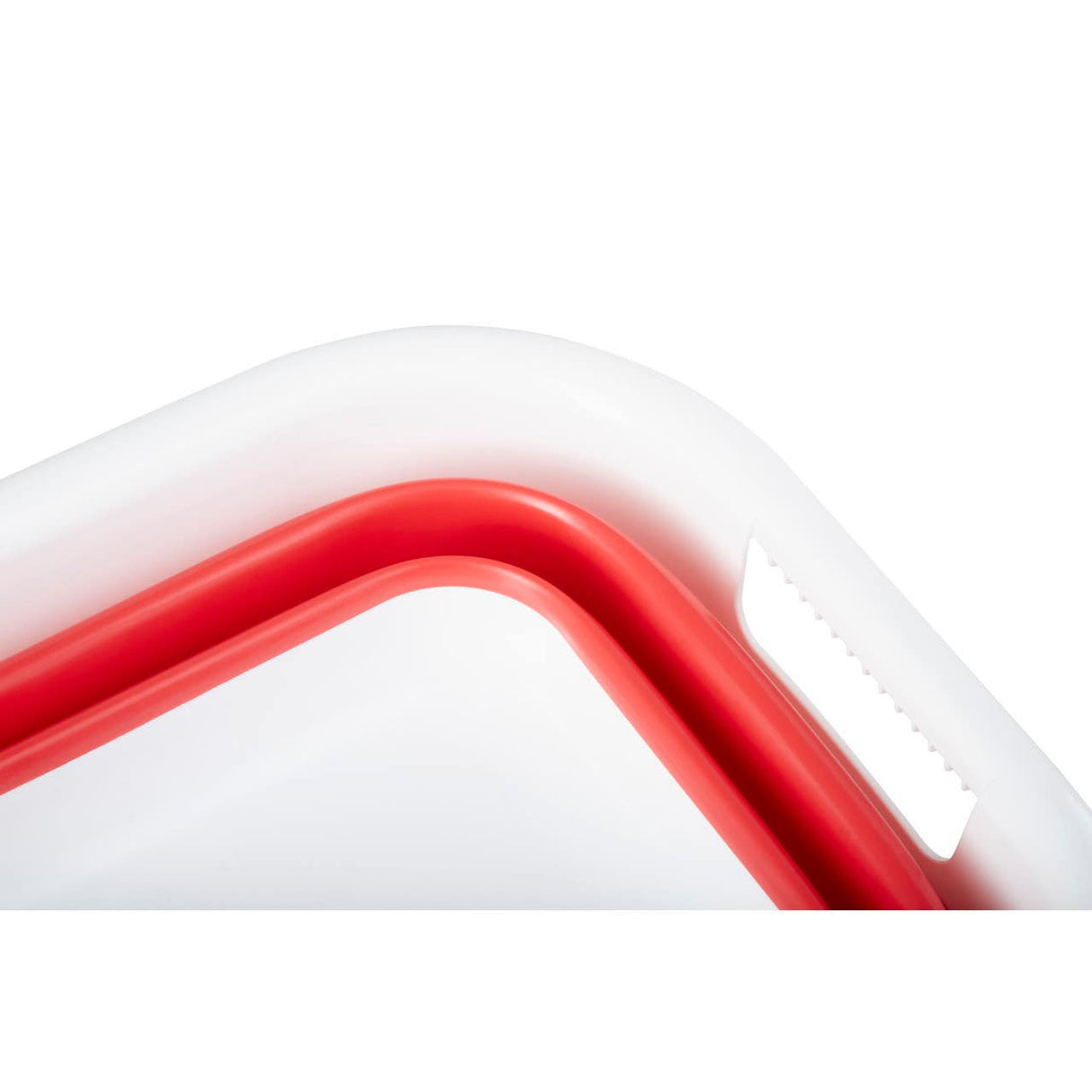 Collapsible Red White Laundry Basket