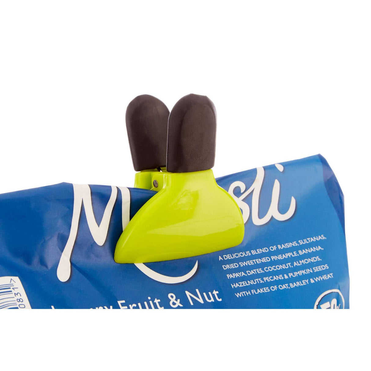 Set Of Three Lime Green Magnetic Clips