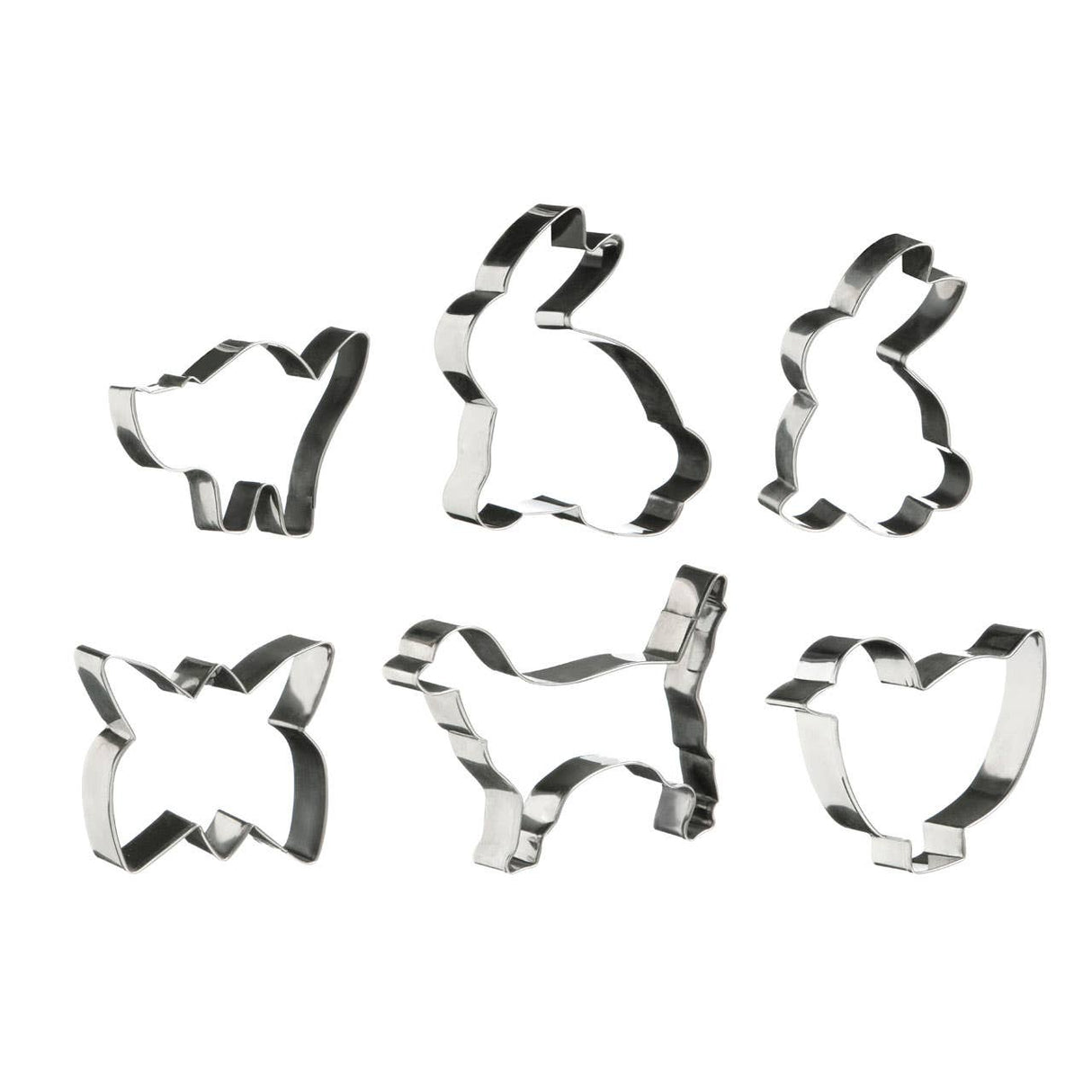 6Pc Animal Shapes Cutter Set
