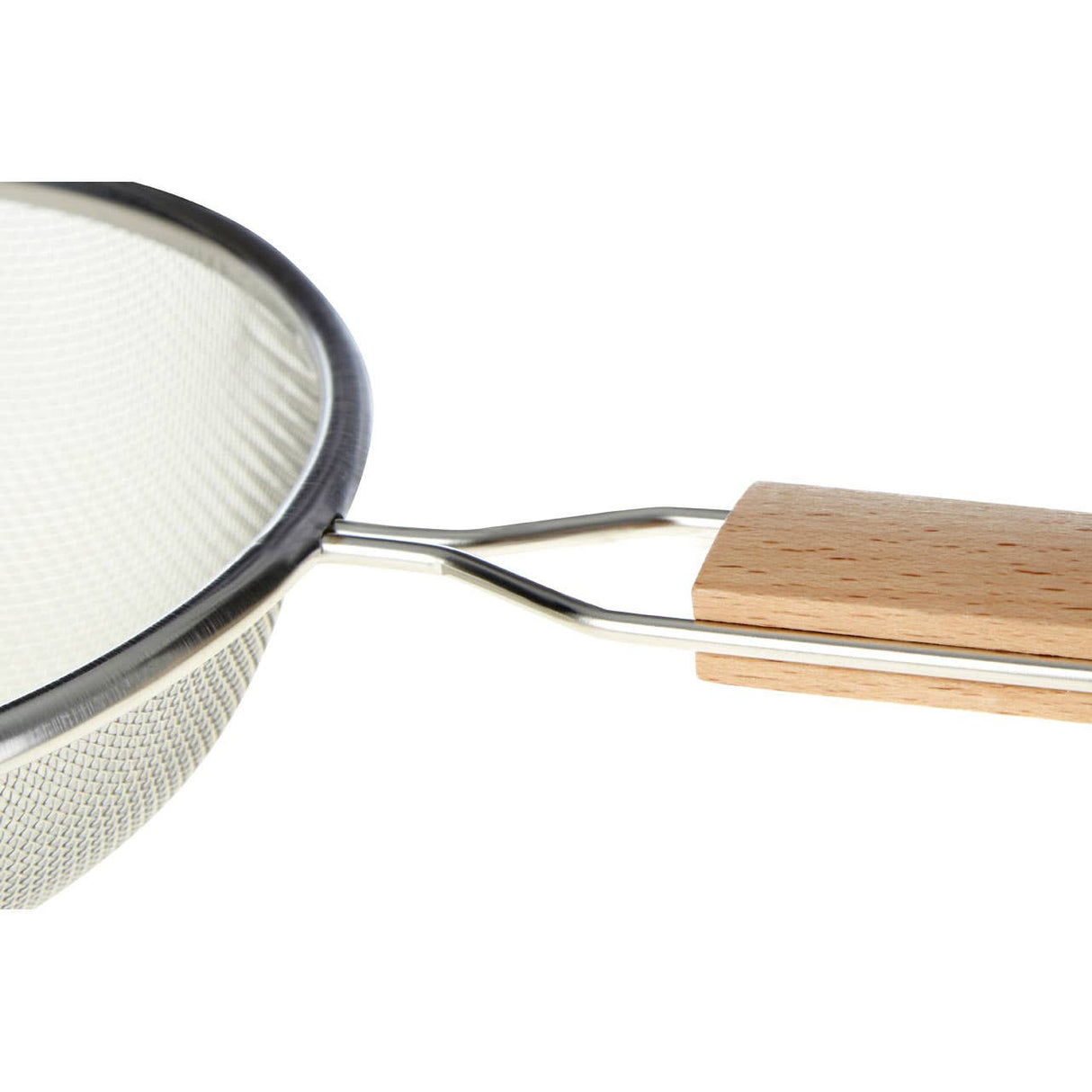 Large Sieve with Wooden Handle