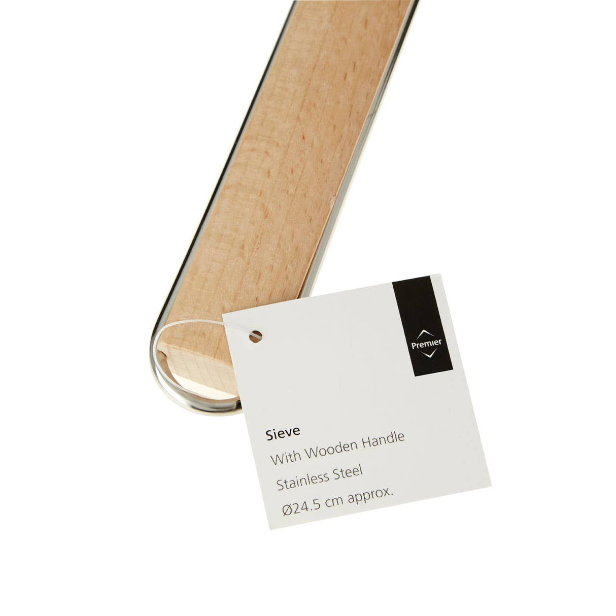 Large Sieve with Wooden Handle