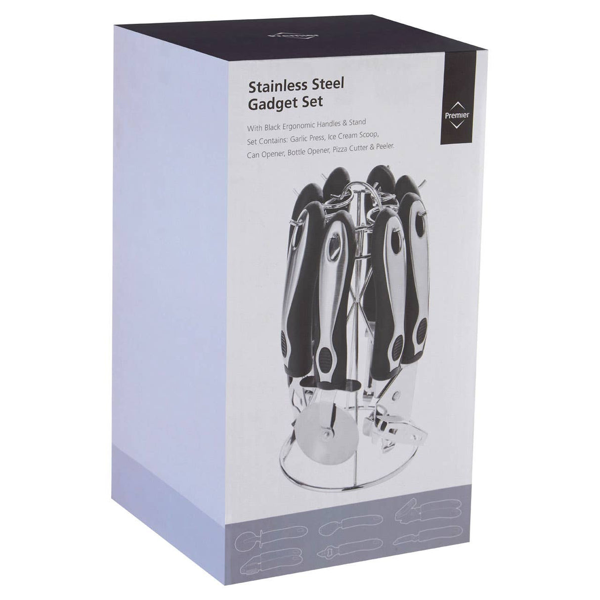 6pc Gadget Set with Stand