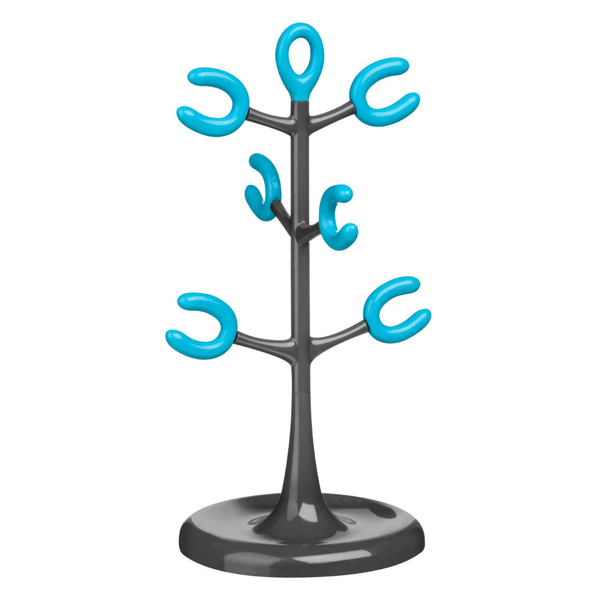 Grey and Blue 6 Cup Mug Tree
