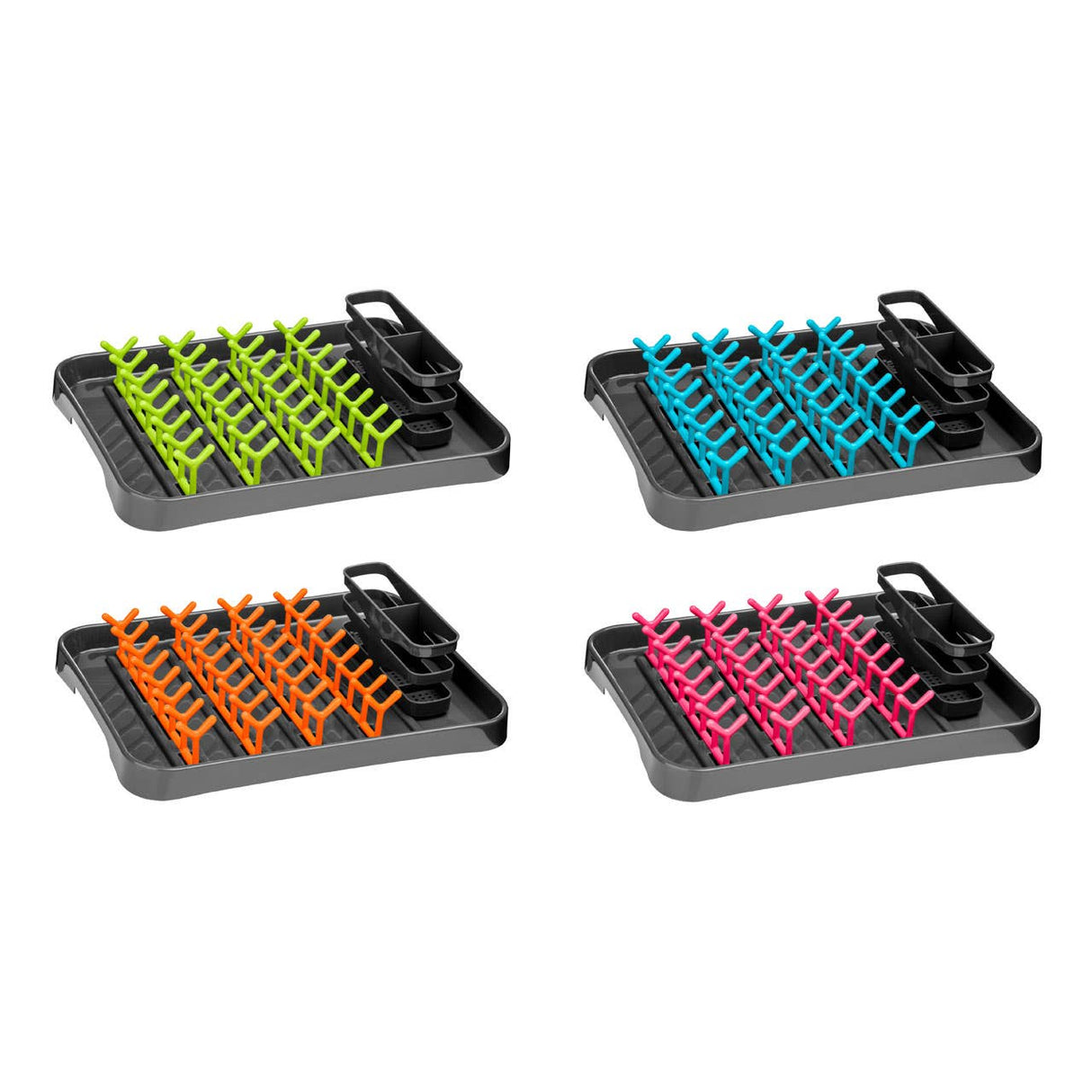 Grey and Orange Dish Drainer