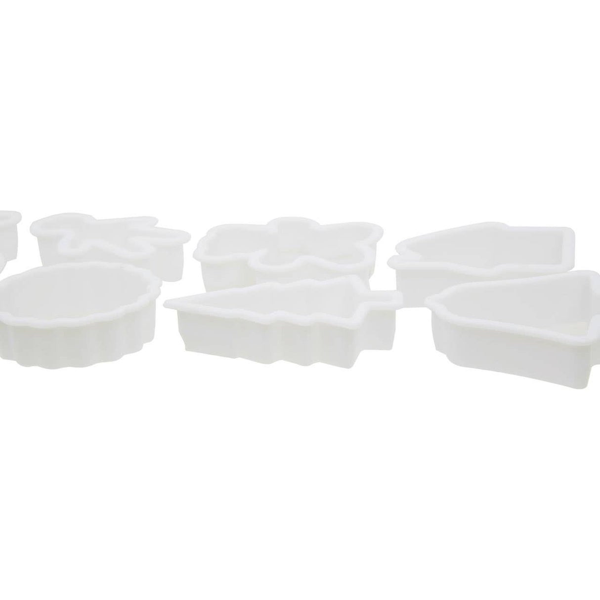 10Pc White Plastic Cutter Set