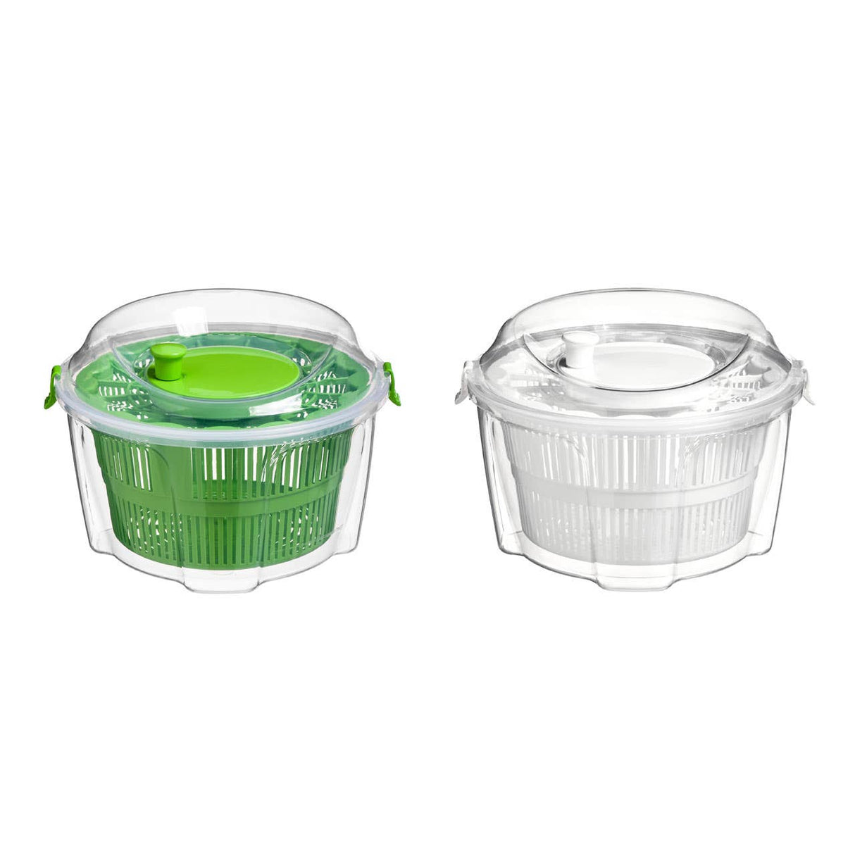 Adisa Clear and Green Salad Spinner