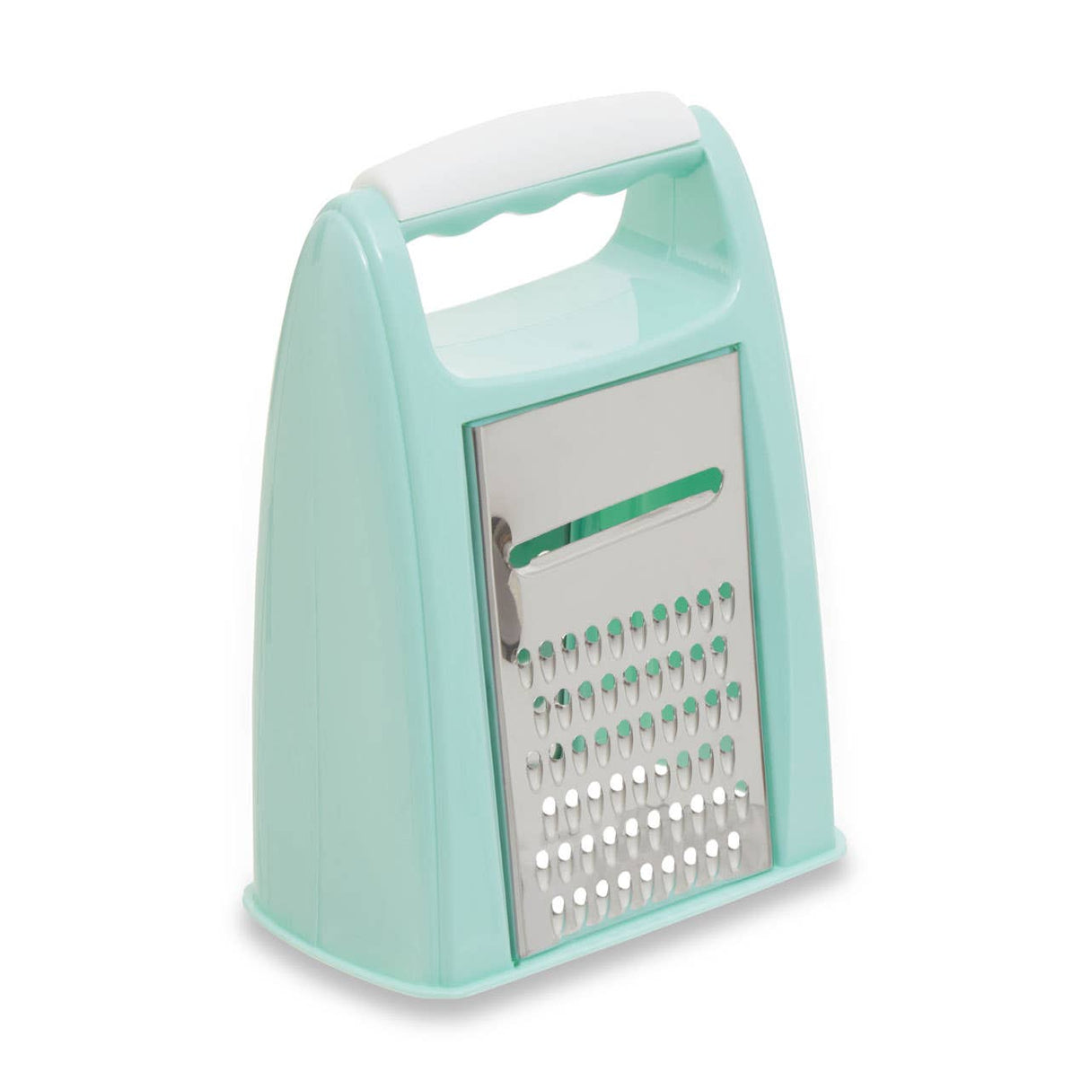 Two Sided Green And Silver Grater