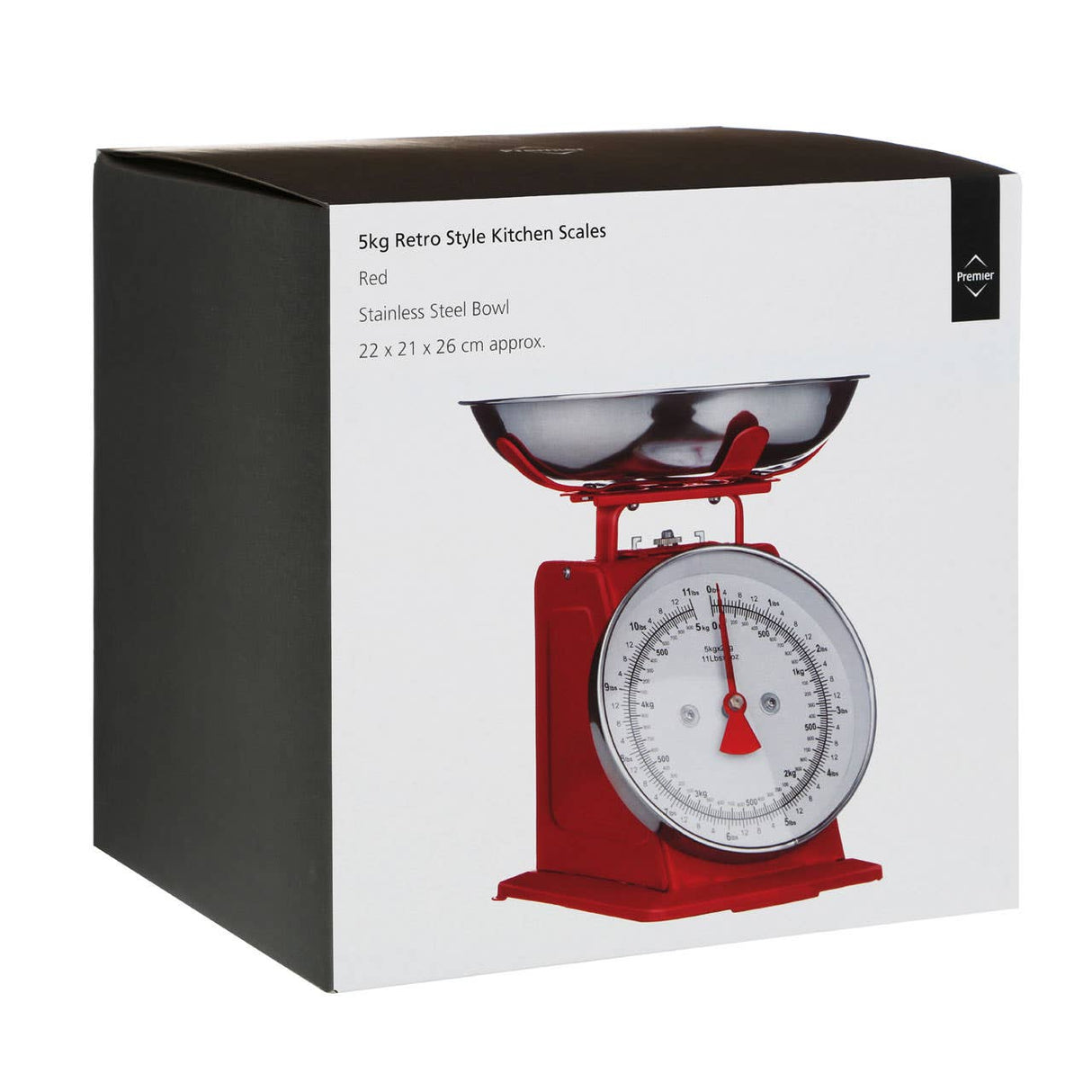 5kg Red Retro Kitchen Scale