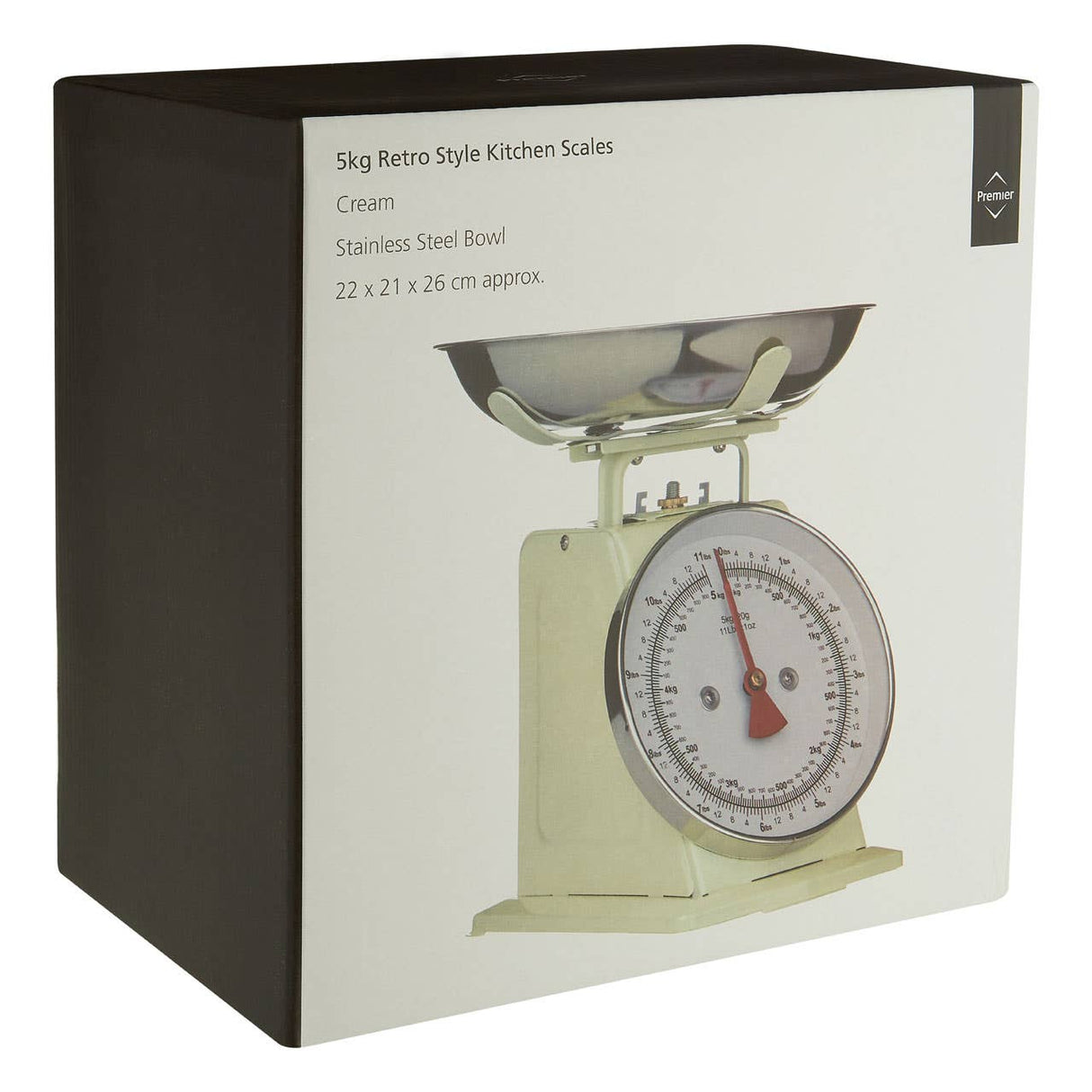 5kg Cream Retro Kitchen Scale