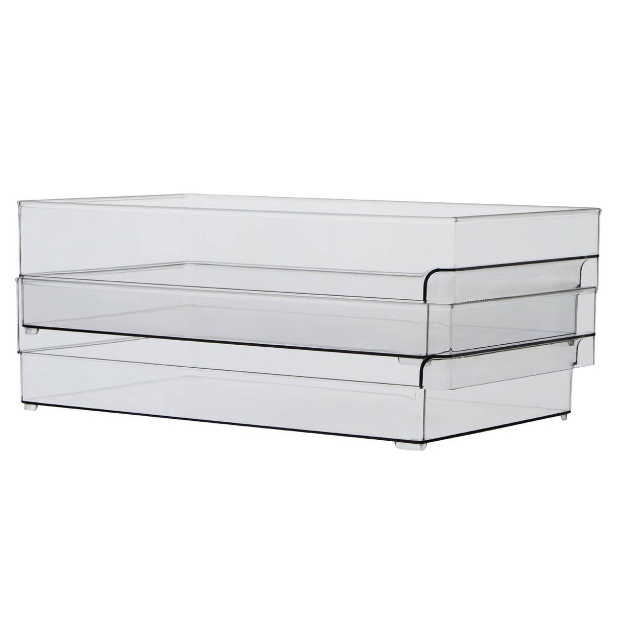 Romm Large Set Of Two Fridge Bin Organisers