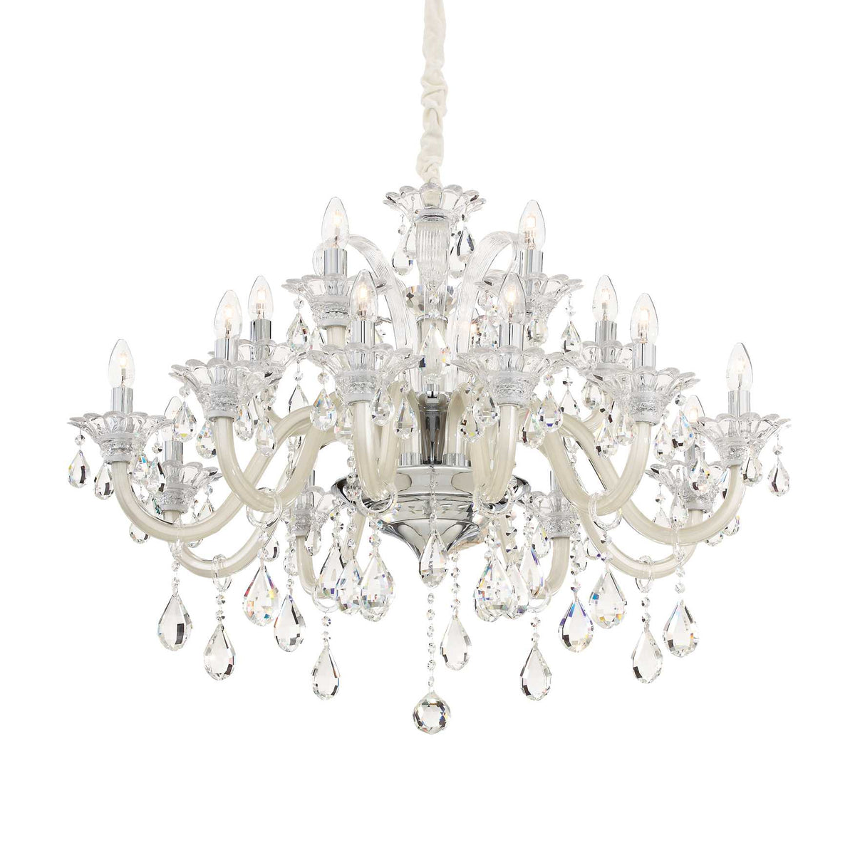 Grand Single Pendant Light in Avorio Finish