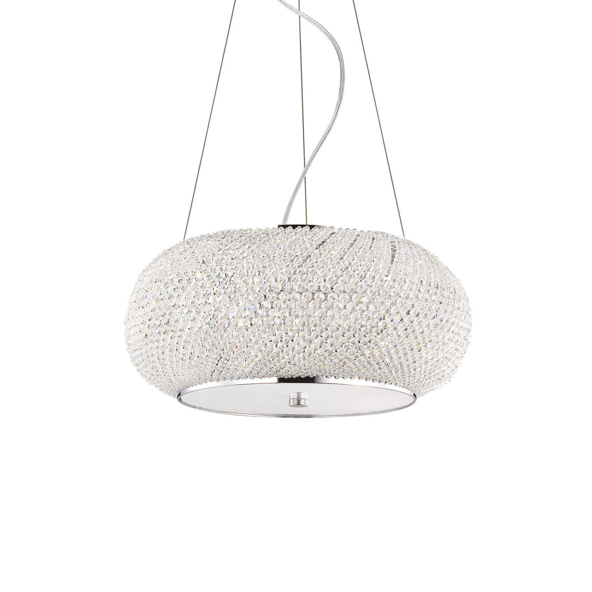 Elegance 6-Light Chrome Pendant Chandelier
